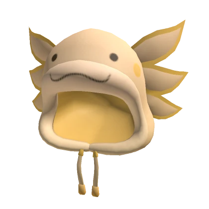 Plush Yellow Axolotl Hoodie