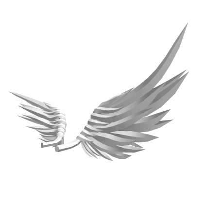 Matte White Feathered Stellar Wings