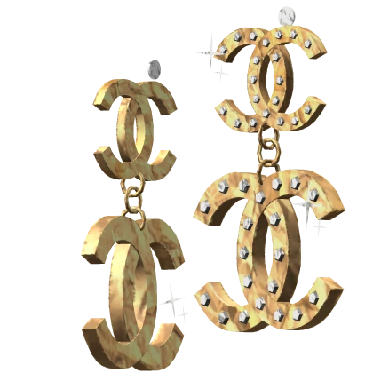 Luxury CHANEL CC Earrings In Gold 