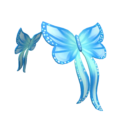 Butterfly Side Pins in Blue