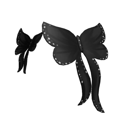 Butterfly Side Pins in Black