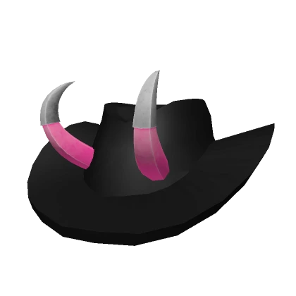 Debra's Pink Horns Cowgirl Hat