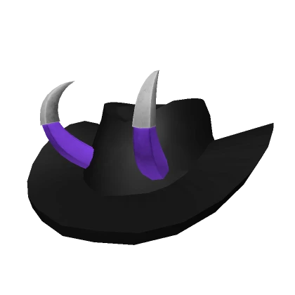 Debra's Purple Horns Cowgirl Hat