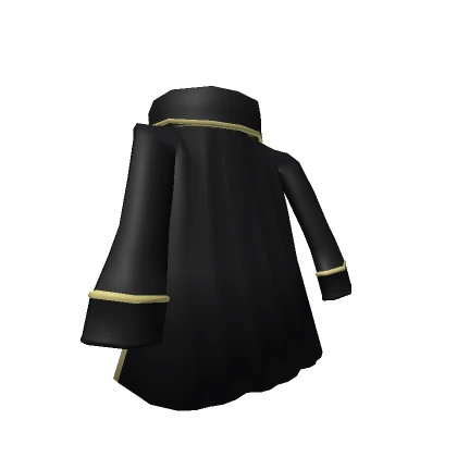 Black Pirate Captain's Cloak