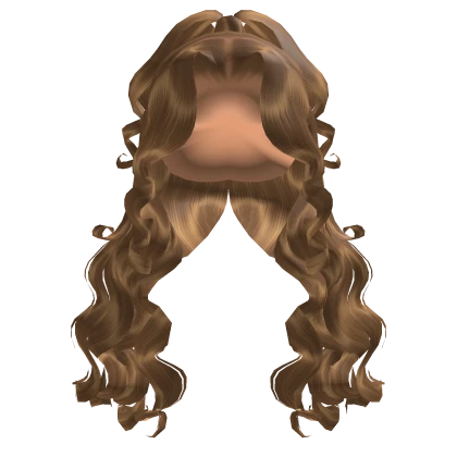 𝓢 | Honey Blonde Wand Curled Half Up Half-Down