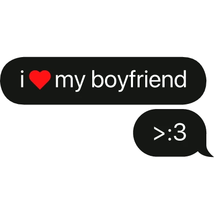 i heart my best friend >:3 text bubble