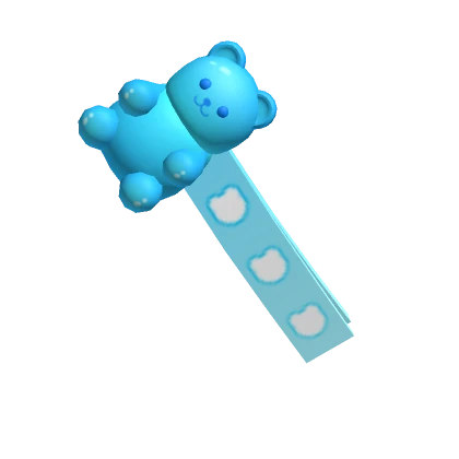 Blue Bear Hairclip