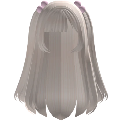 ♡ Blonde Long Half Up/Down Kawaii Hair w/ Bobbles