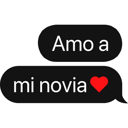 amo a mi amiga spanish text bubble