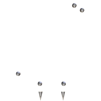 vamp bites anti brow mole lip piercing white,