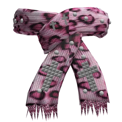 Pink Animal Print Scarf