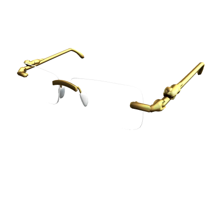 Gold Clear Cartier Shades V2