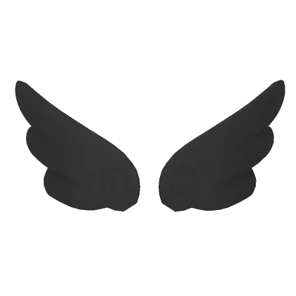 Mini Angel Wings in Black