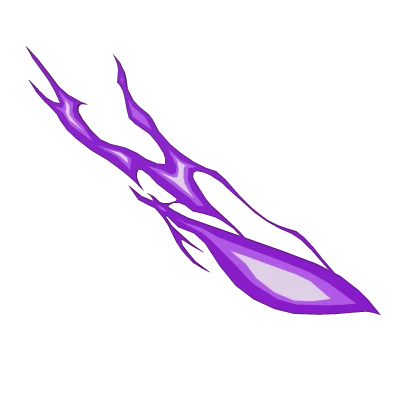 Anime Fire Aura Left Eye - Purple