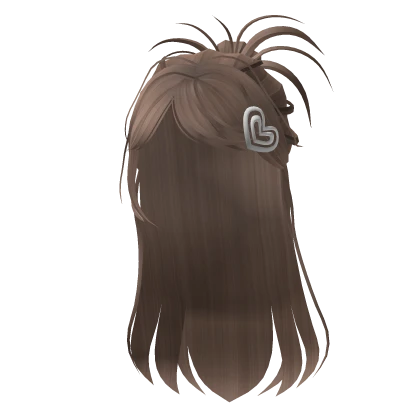 🍀Swept Half Up Hair (Milktea Brown)