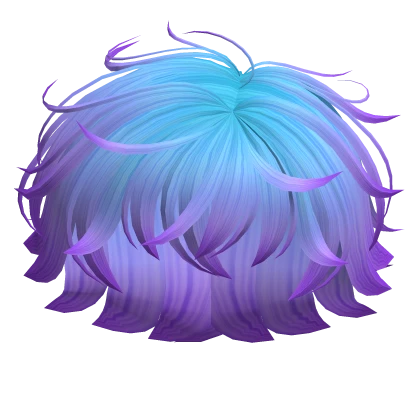 Blue Messy Boy Hair