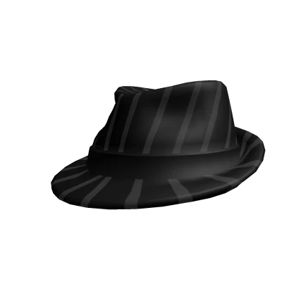 Black Mafia Pinstripe fedora