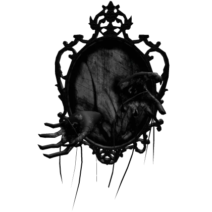 Horror Mirror With Eye Arms Black V2