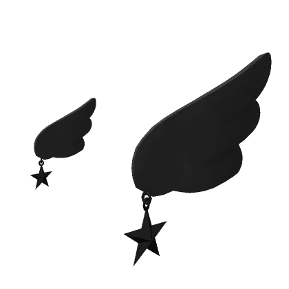 Black Wing Ears with Stars