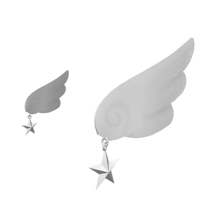 White Wing Ears with Stars