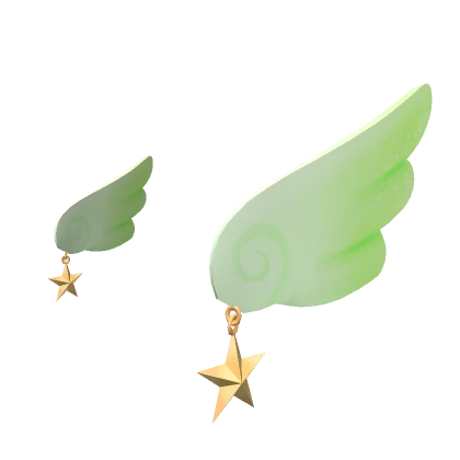 Green Wing Ears with Stars