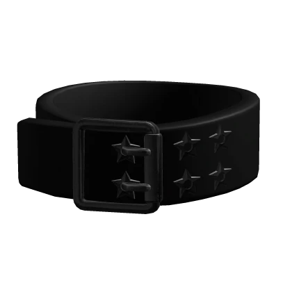 [3.0] Double Star Stud All Black Choker