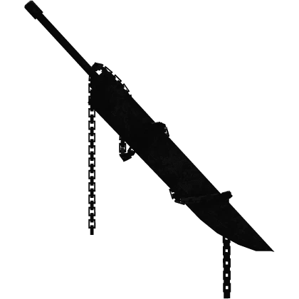 Dark Black Titan Chained Knife