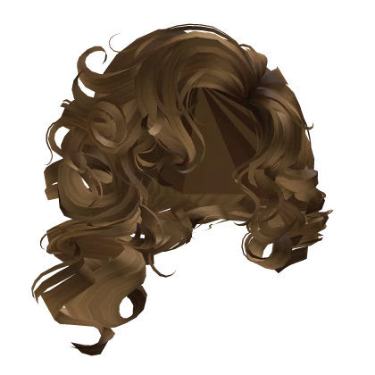 Hollywood glam curly hair - Brown