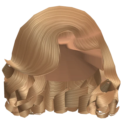 ☆ | Blonde Short Curly Side Part