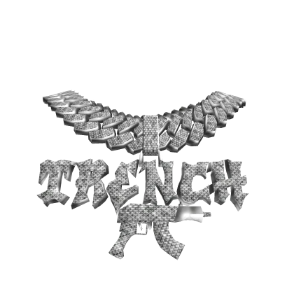 4.0 boy trench chain silver w draco iced out