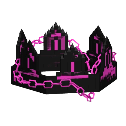 [GLITCH] Pink Chained 8-Bit Crown