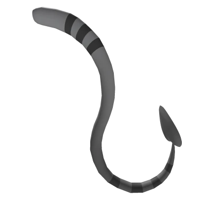 Cute long gray demon tail