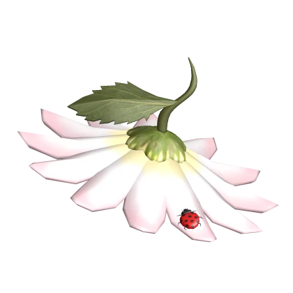 Fairy Flower Spring Hat with Ladybug