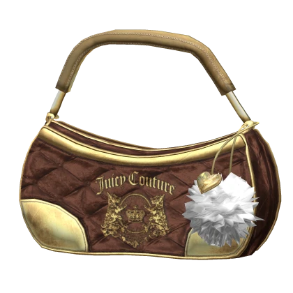 Y2K Juicy Velvet Couture Bag in Brown Monogram