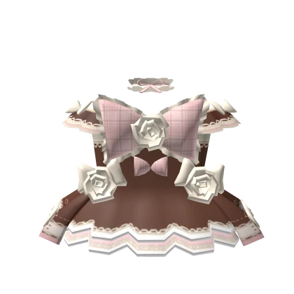 🎀3.0 Romantic Chocolate princess doll dress