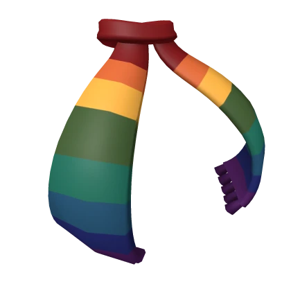 Long Flowy Rainbow Scarf