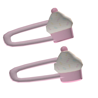 ♡ cutesi cupcake hairclips ♡ (l)