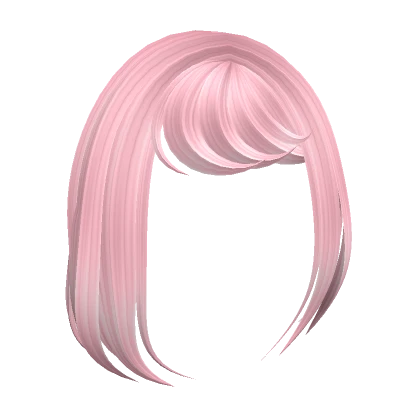 Side Swept Bangs in Pink