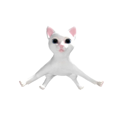 White Floating Cat