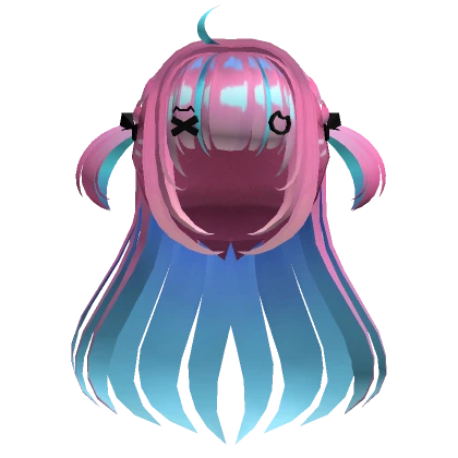 Cute Braided Pigtails Hair - Vtuber Pink Hair