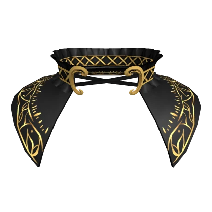 Elegant Collar Piece - black/gold