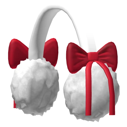 Christmas bow earmuffs