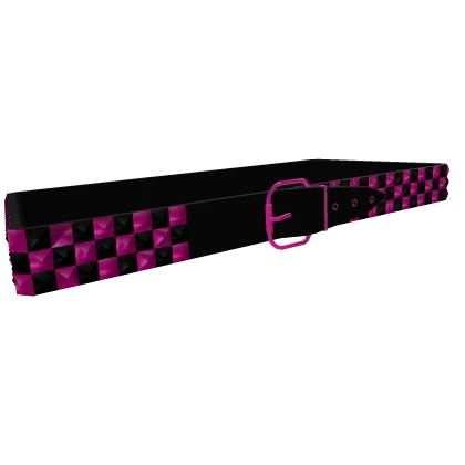 tilted scene 2000s emo pink & black belt 1.0