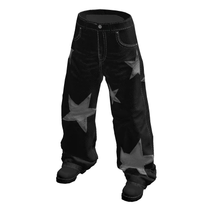M11! - Y2K Star Baggy Jeans w/ Timb boots