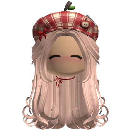 blonde igari hair w beret necklace face