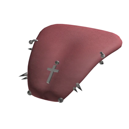 Tounge with silver spikey piercings