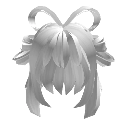 White Anime Yokai Princess Hair