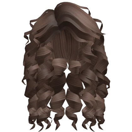 Flowy Curly Hair (Brown)