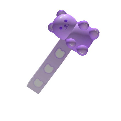 Purple Bear Hairclip