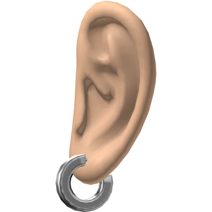 Ears w/ Silver Hoops Earrings